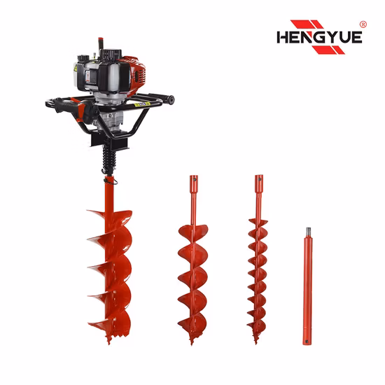 52cc Earth Auger with 3 Bits 100, 150, 200mm